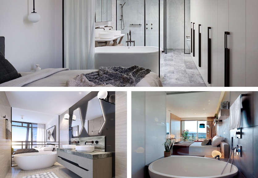 apaiser baths at Elwood House and Jewel Residences in Australia and Cranim Resort in Tel Aviv