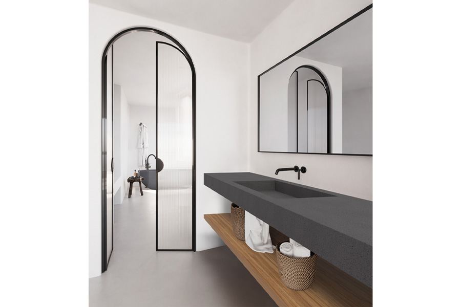 Sentosa Bath and Reflections Vanity in Brolga Grey