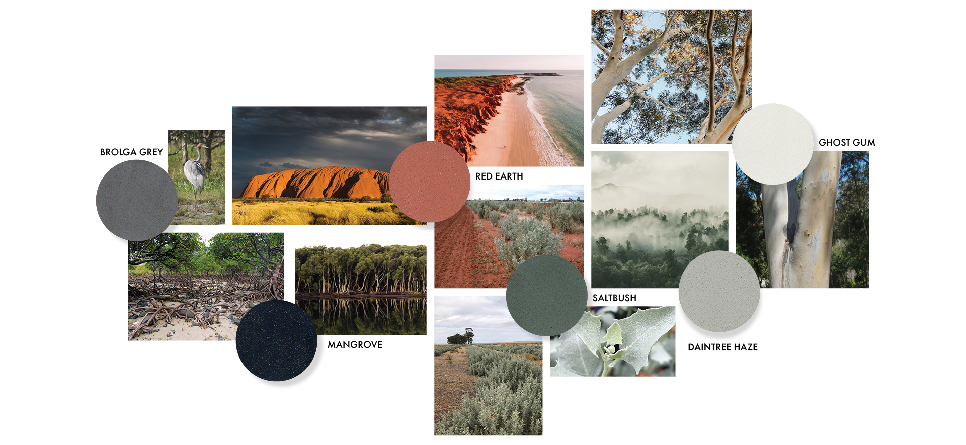 Australian Palette Inspiration Board